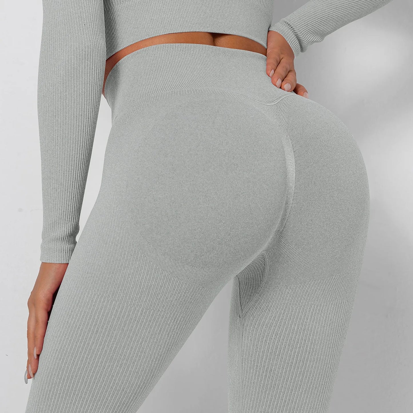 Women's Sports Leggings High Waist Butt Push Up Leggings/Seamless Compression Gym Leggings For Sports Yoga