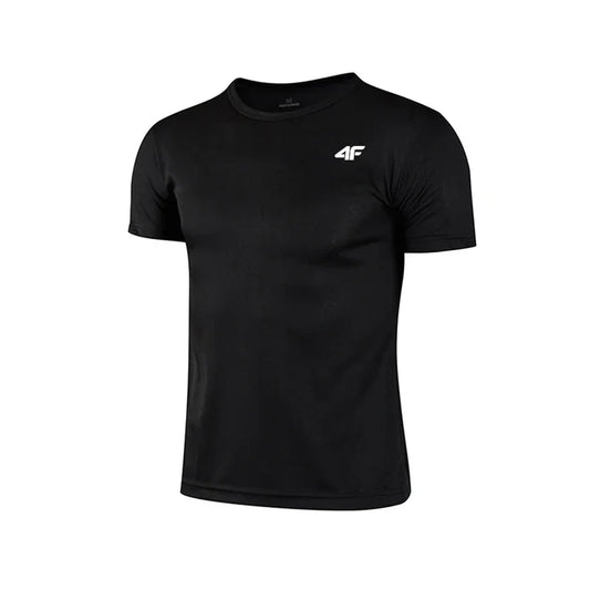 Men's Summer Exercise Training T-shirt High Quality Breathable/Quick Dry Short Sleeved Top Marathon Gym Fitness Basketball Tees