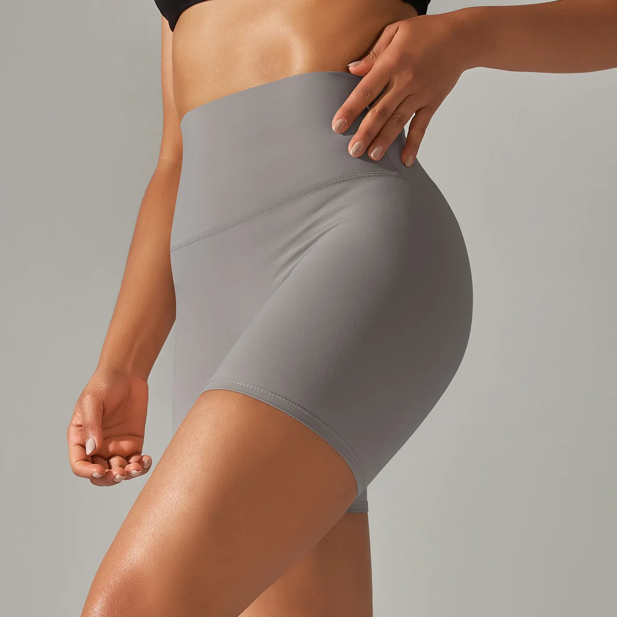 Women High Waist Breathable Yoga Fitness Shorts Stretch Sports Leggings/Running Cycling Summer Daily Workout Gym Athletic Shorts