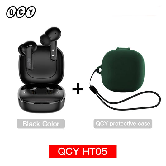 NEW QCY HT05 ANC Wireless TWS Bluetooth 5.2 Earphones/40dB Active Noise Cancellation Headset 6 Mic ENC HD Call TWS Earbuds