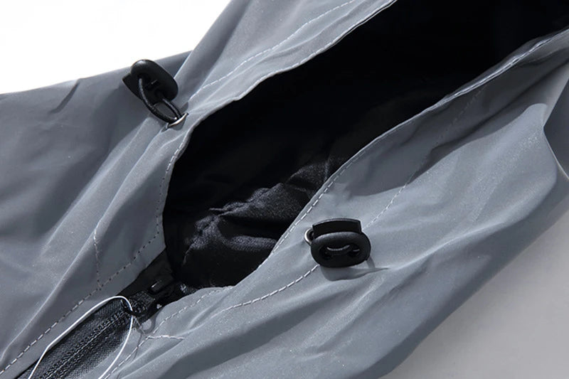 Night Reflective Clothes Spring New Men's Hooded Jacket Outdoor/Run Casual Windproof Coat Couples Hip-hop Streetwear S-5XL