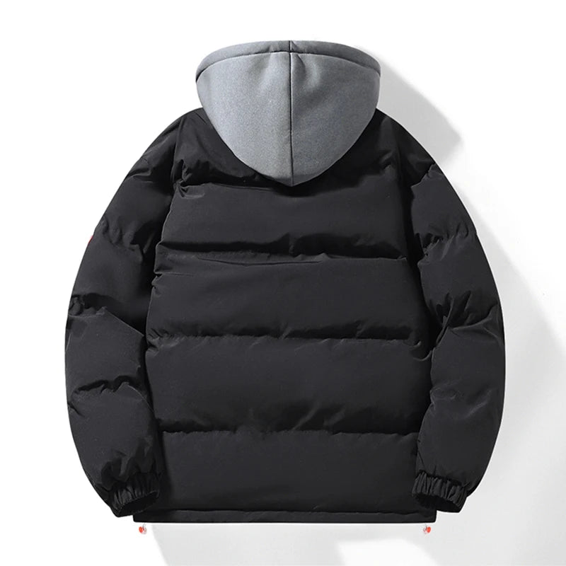 Fashion Men's Hooded Parka Jackets Thick Warm Outdoor Streetwear/Casual Winter Quality Male Puffer Jacket Couple Coats
