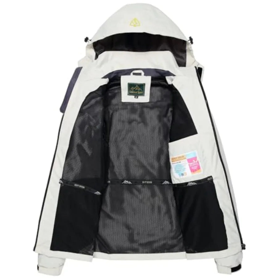 Men's Windproof Jacket Waterproof Lightweight Mountain Sport/Jacket for Men Hooded Windbreaker Raincoat