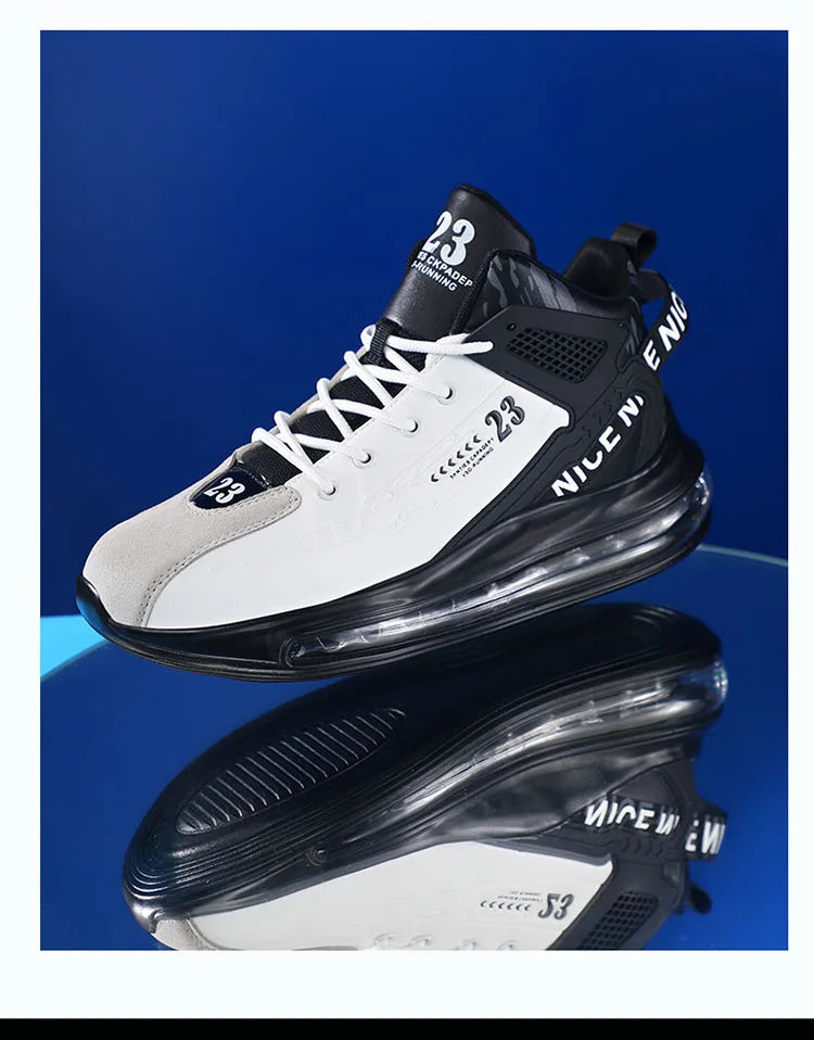 Men's Running Shoes Casual Sneakers New Spring Anti-shock/Air Cushion Sport Shoes Thick Bottom Anti-slip Running Shoes
