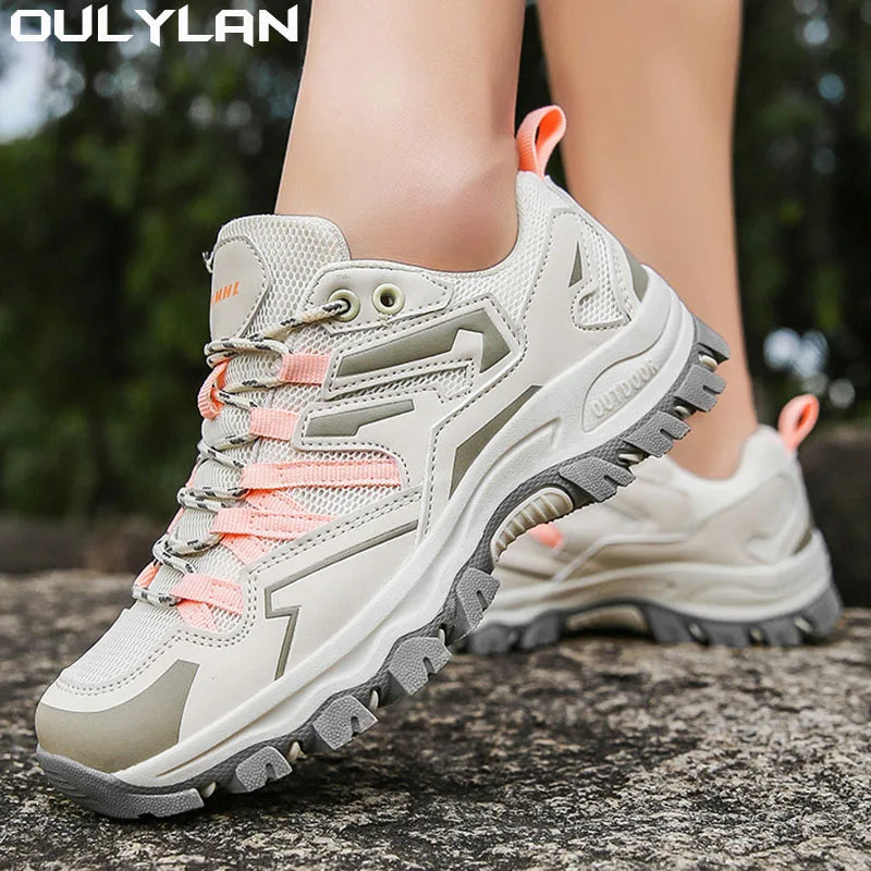 Winter Autumn Oversized Hiking Shoes Women Mesh Breathable/Mountain Climbing Shoes Women Outdoor Sports shoes