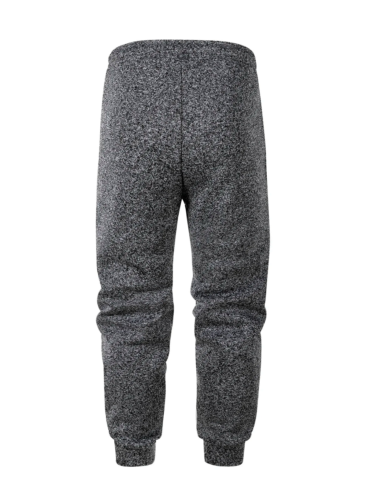 2Pcs In Set Men Fleece Lined Jogger Sweatpants Thick Warm Elastic Waist/Drawstring Tapered Pants Casual Athletic Winter Wear