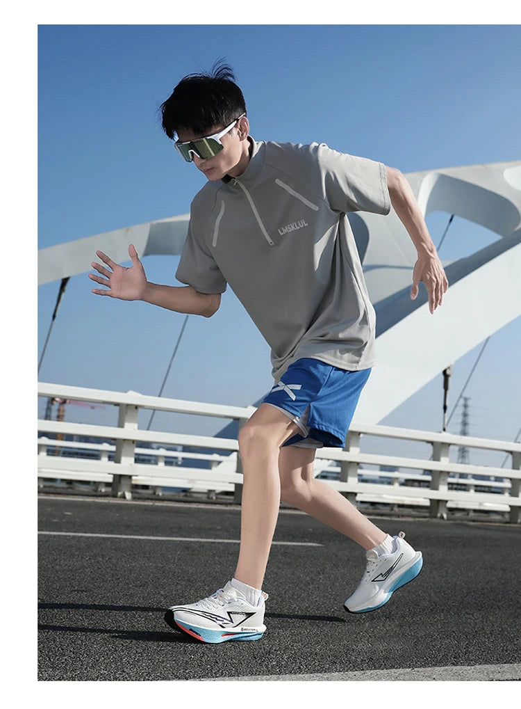 Running Shoes Carbon Marathon Men Sports Breathable/Lightweight Women's Comfortable Athletic Nonskid Sneakers