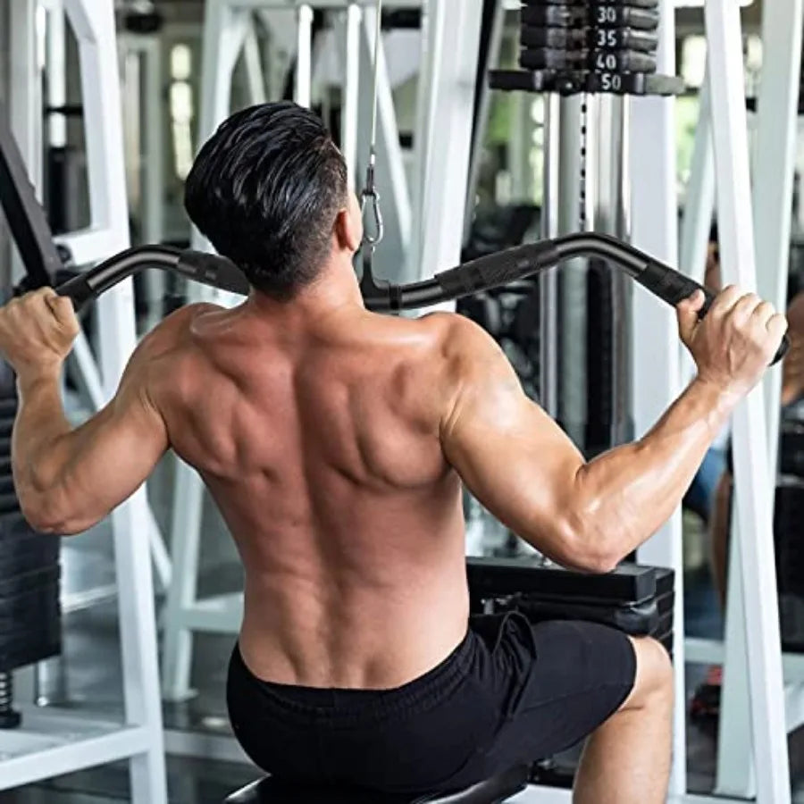 LAT Pulldown Bar Attachments Cable for Home Gym Triceps/Rope Pull Down Equipment Weight and Power Exercise