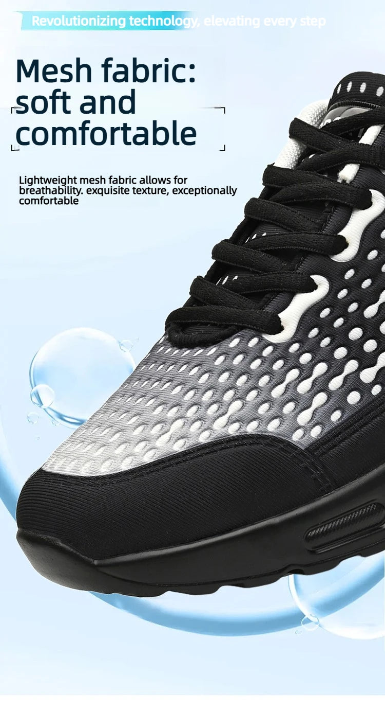 Men's Cushioning Running Shoes EVA Midsole for Shock Absorption/Lightweight & Breathable Mesh Sports Sneakers Gym and Walking