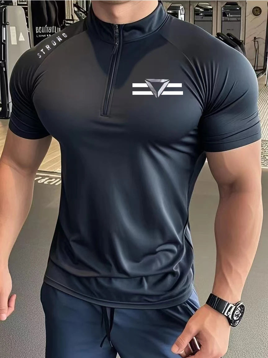 Men's T-shirt A New Fashion Trend For Fitness And Sports/Round-neck T-shirt Simple And Versatile Summer Casual Short-sleeved