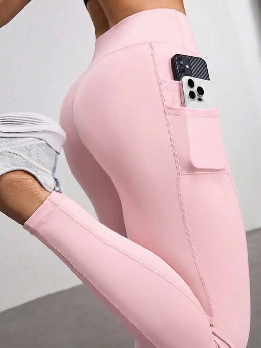 Easithlete Phone Pocket Side/Tummy Control Sports Leggings Yoga Women Pants