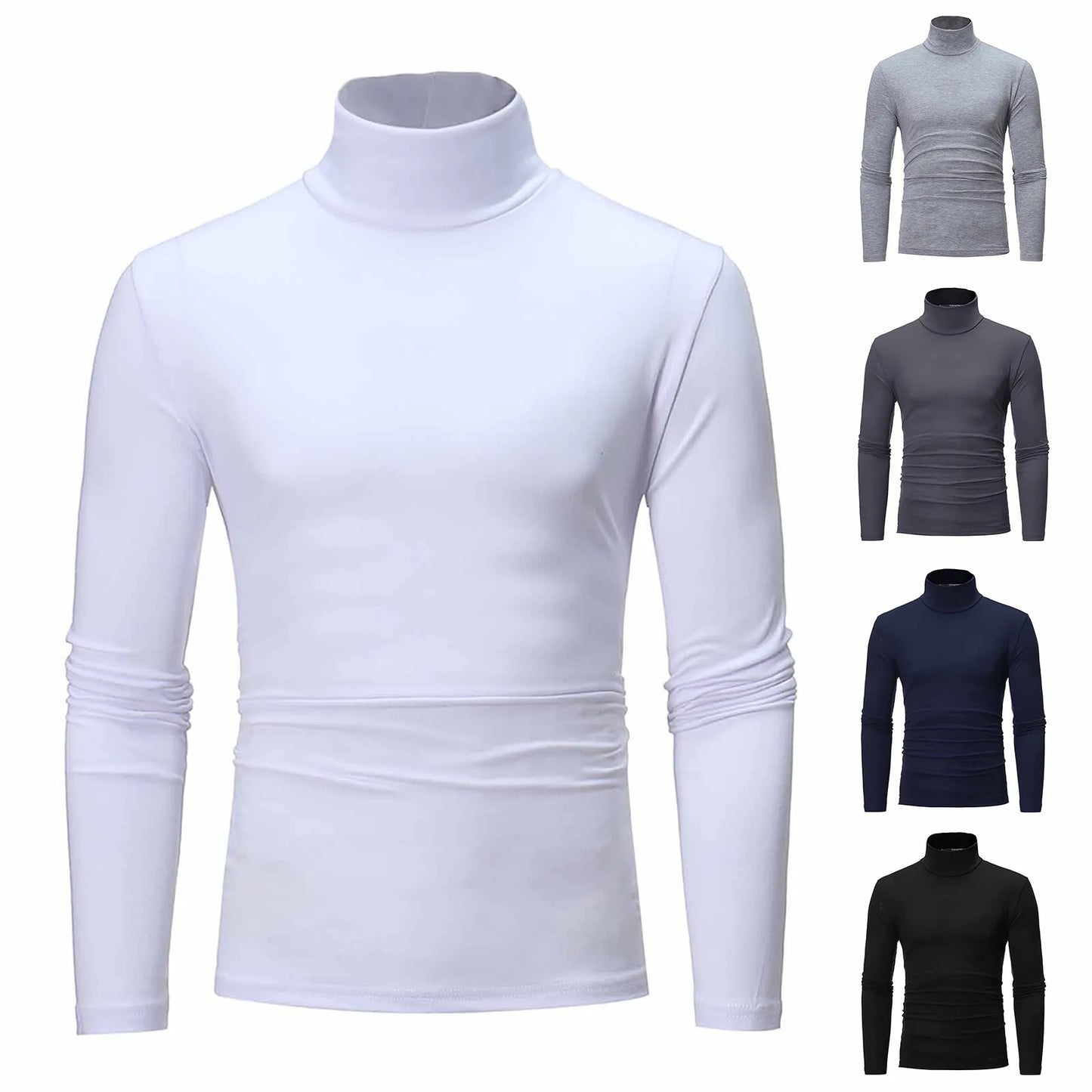 Men Slim tops Autumn Winter Turtleneck/Long Sleeve Slim Pullover Sweater