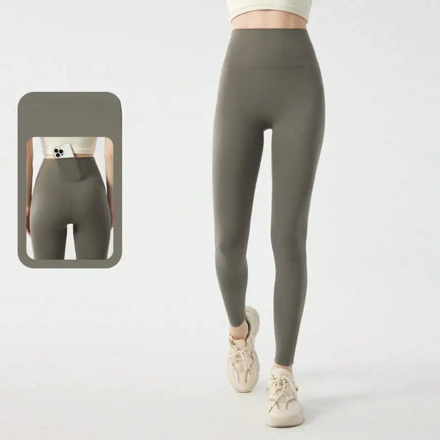 Women High Waist Peach Butt Lifting Scrunch Yoga Leggings/Compression Running Gym Tights Quick Dry Elastic Sports Pants