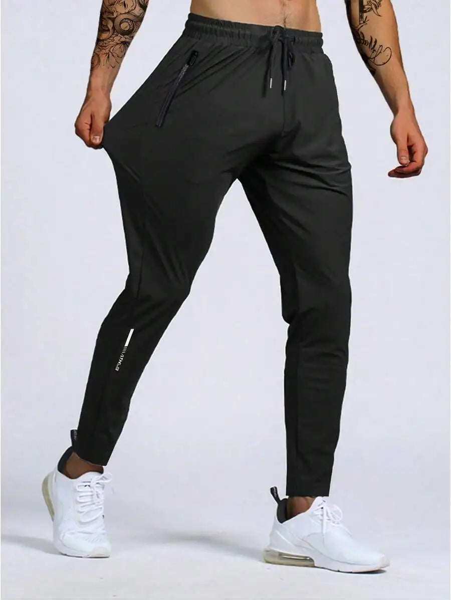 Men's Sweatpants Lightweight Active Pants Quick Dry/For Running Jogging Golf With Zipper Pockets