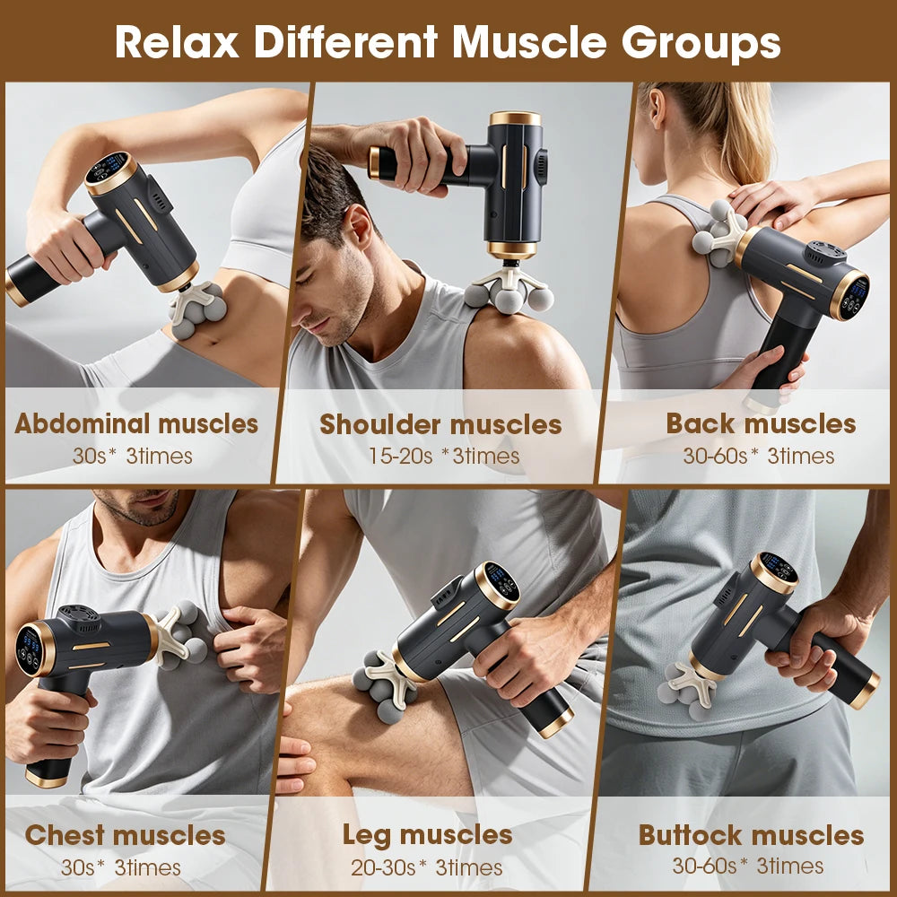 Electric Massage Gun 99 Levels High-Frequency Vibration Powerful/Fascia Gun for Body Muscle Relief Arm And Leg Massager