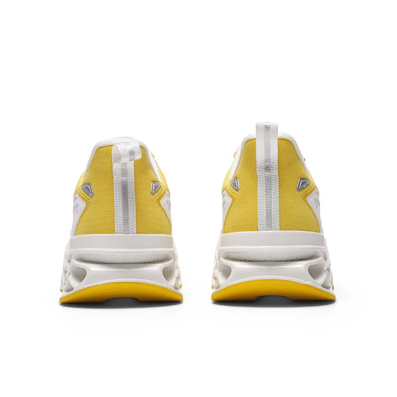 New Summer Men's 3D Printed Running Shoes Breathable Mesh/No-Lace-Up Thick-Soled, Shock-Absorbing Sports Shoes