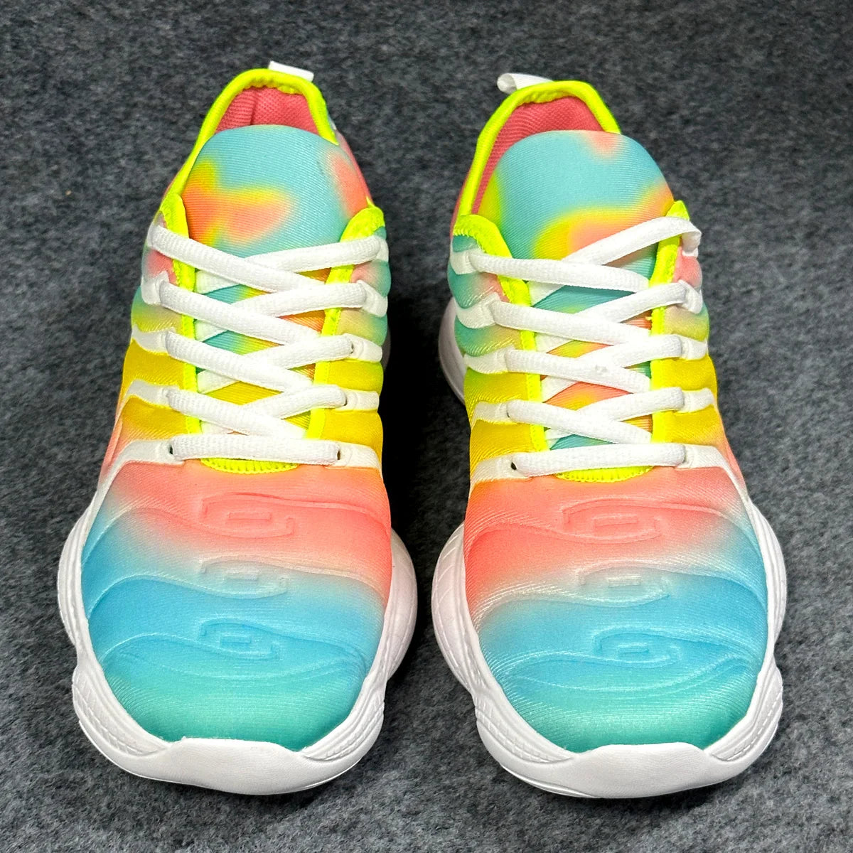 New Candy Color Men Transparent Bottom Sneakers/Running Shoes Women Hiking Shoes Couple Autumn Rainbow Sports Shoes