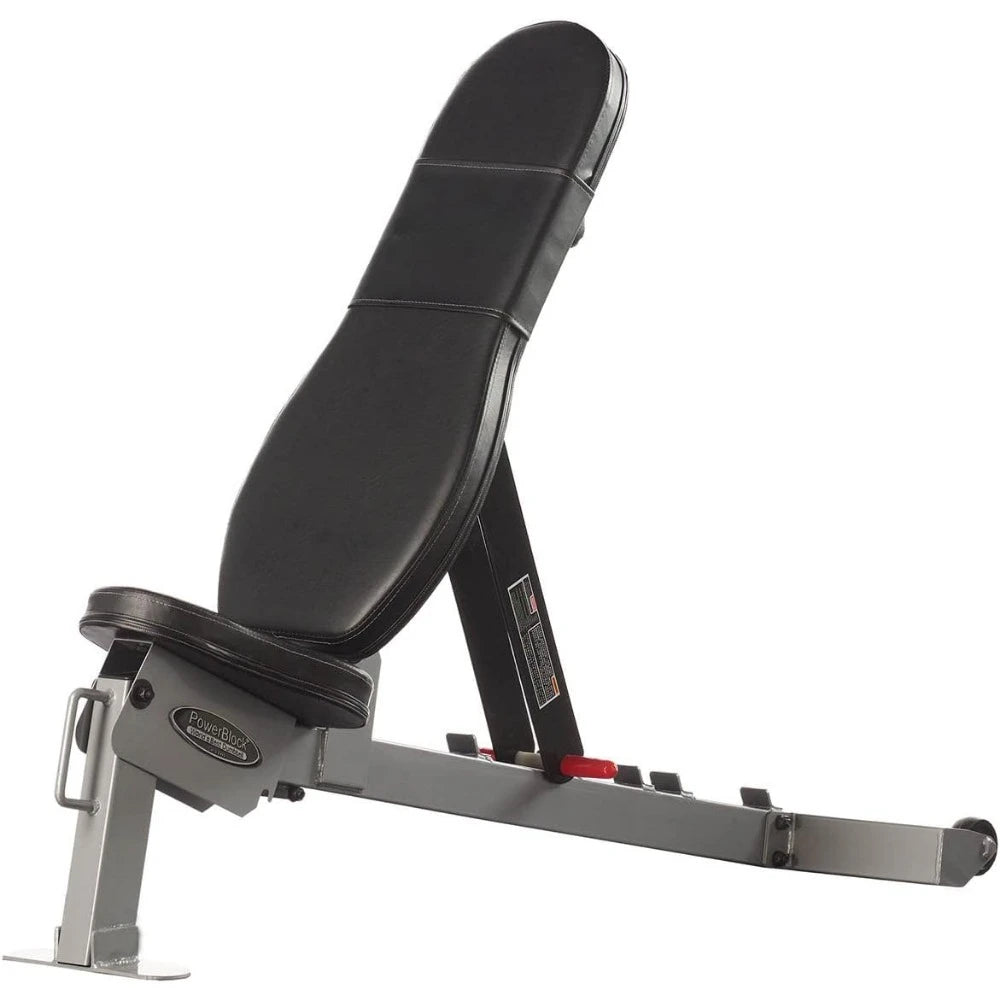 Sport Bench, Workout Bench 5 Position Adjustable Bench & Seat/Built-in Wheels & Handle Kit