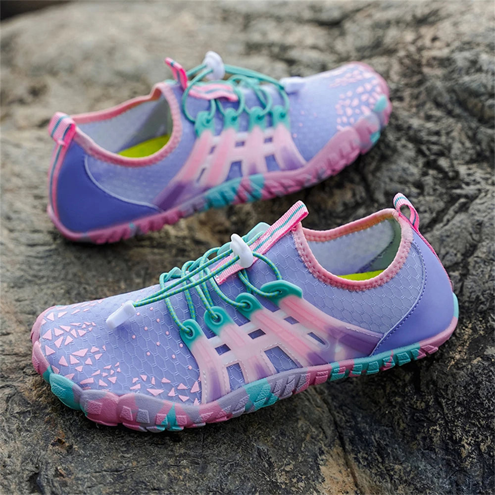 Water Shoes Women Five Fingers Swimming Barefoot Summer Outdoor/Upstream Wading Aqua Sneakers Quick Dry Non-slip Shoe
