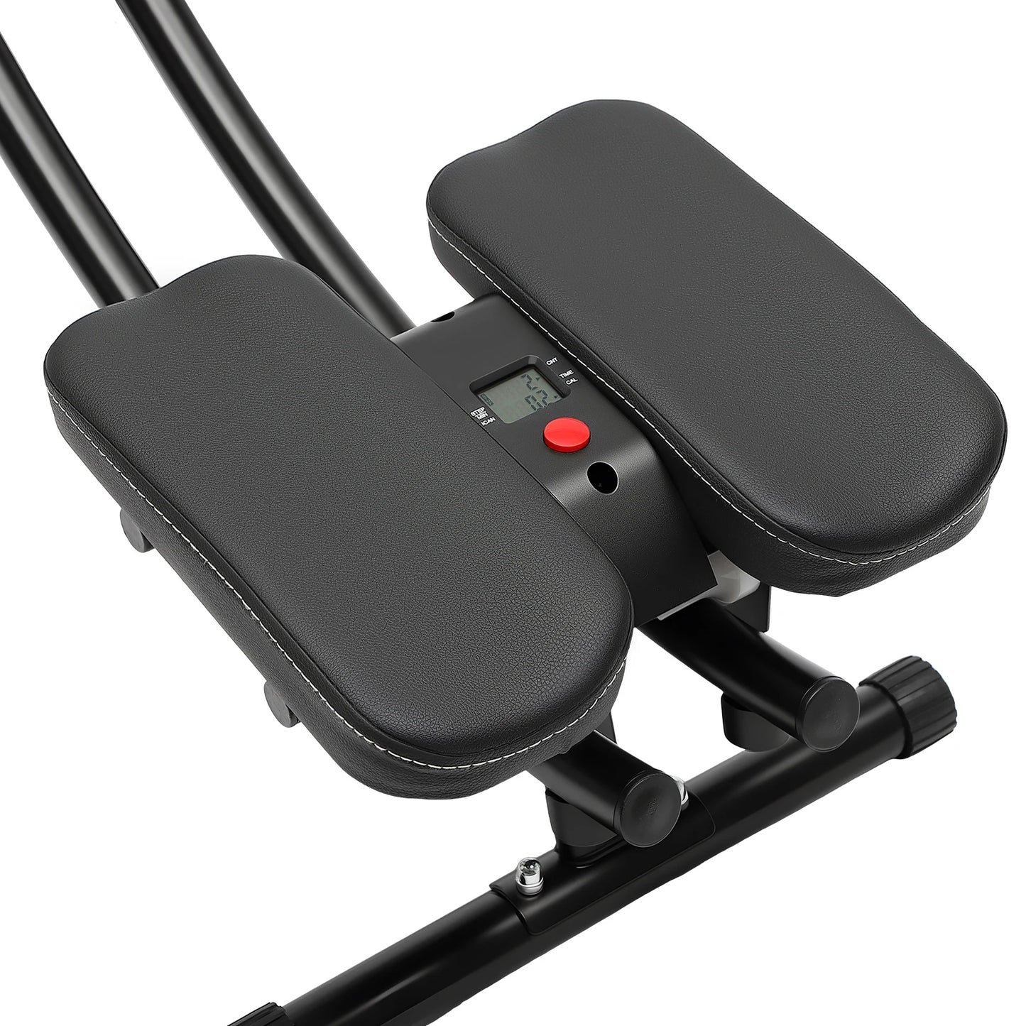 330lbs Capacity Ab Machine 3-Level Adjustable, Dual-Arc Track/Core Trainer with LED Display Foldable Home Gym Equipment