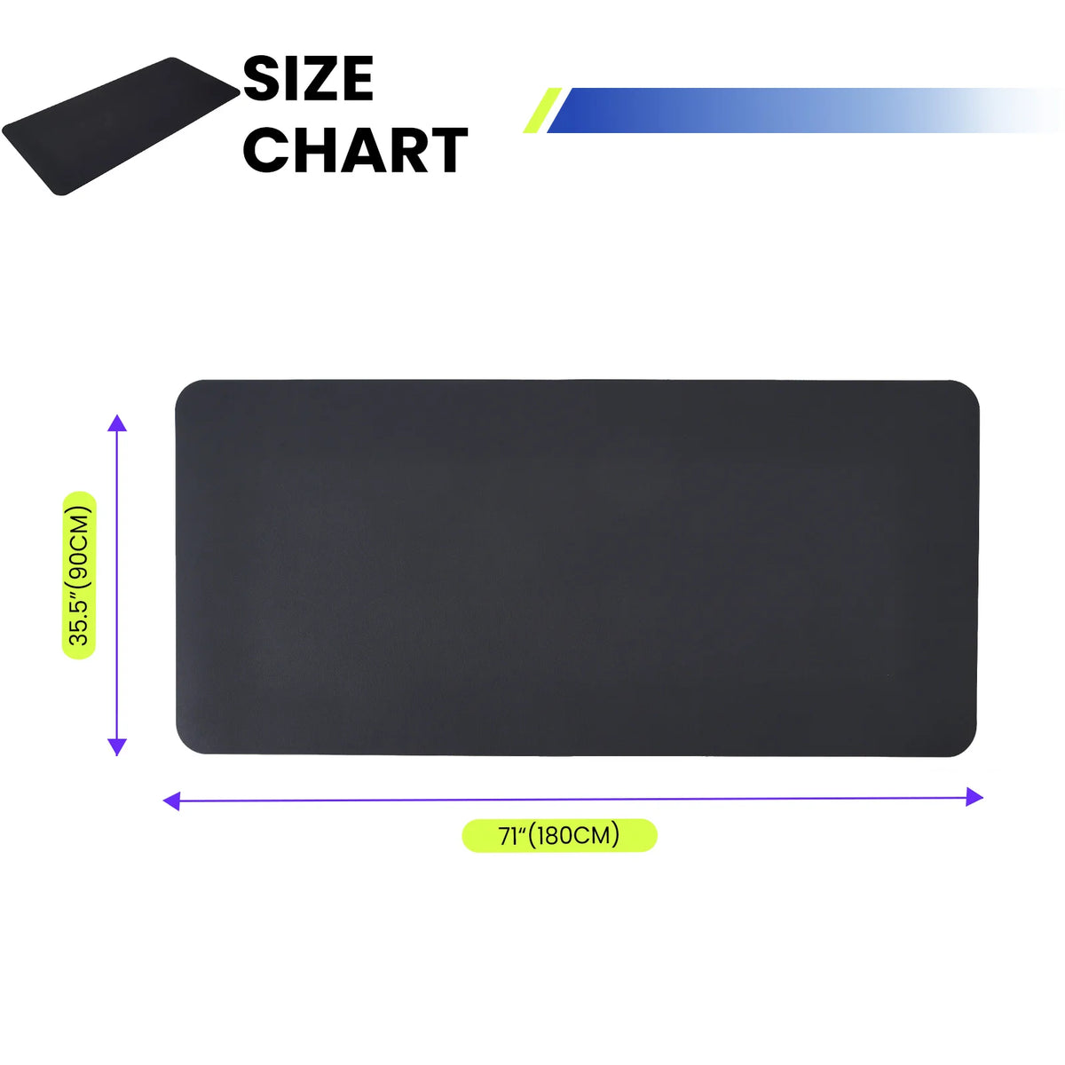 Shock Absorbing Non-Slip Treadmill Mat 6mm High-Density PVC Equipment Pad/Heavy Duty Floor Protector for Home Gym For Treadmills