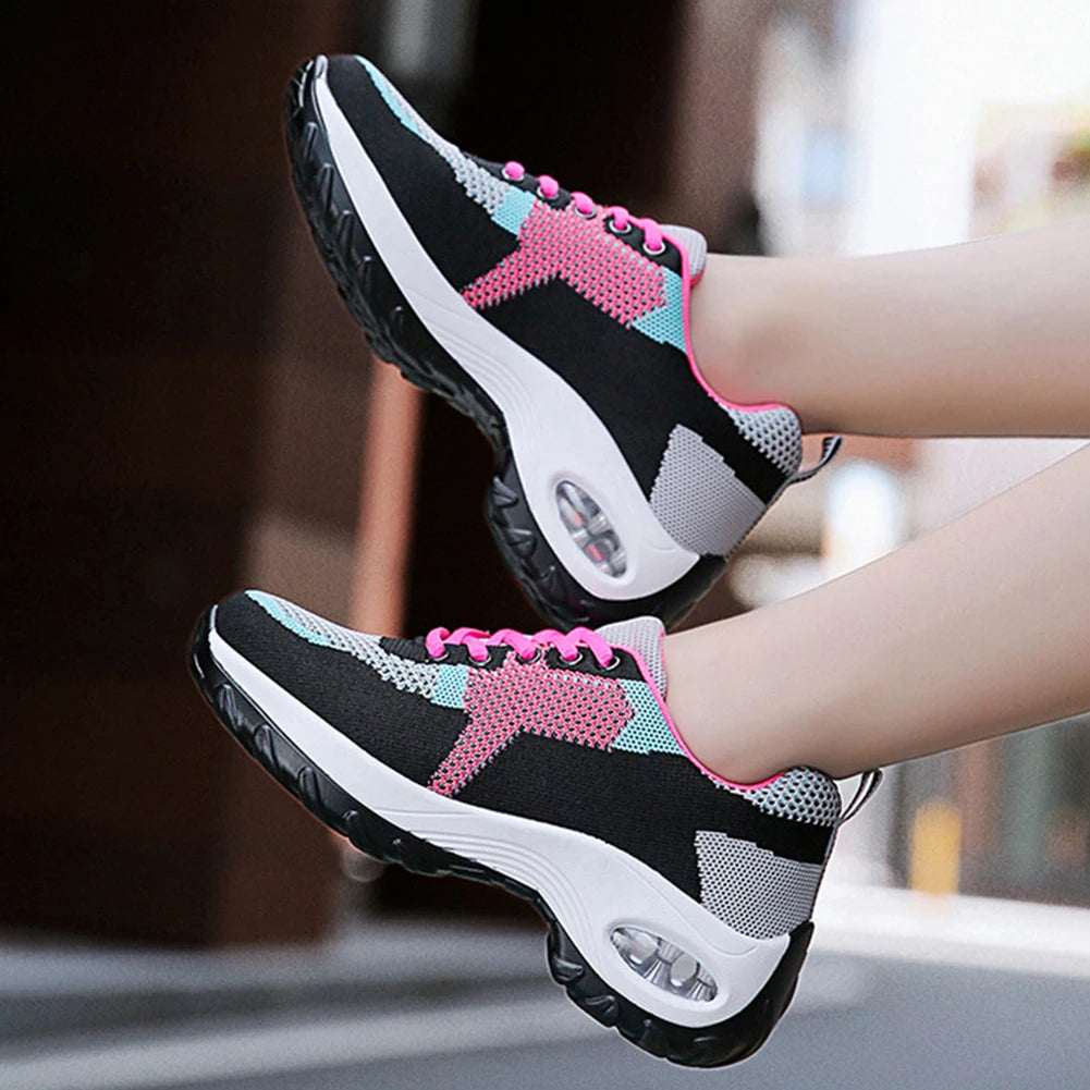 Women Leisure Sports Shoes Non Slip Casual/Trekking Sneakers Size 35-40 Breathable