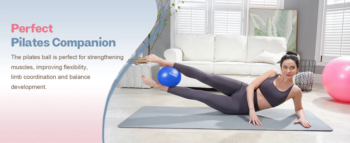 Small Exercise Ball 9 Inch Mini Pilates Ball Anti Burst and Slip Resistant/Mini Yoga Ball for Stability Fitness Physical Therapy Stretching & Core Ball