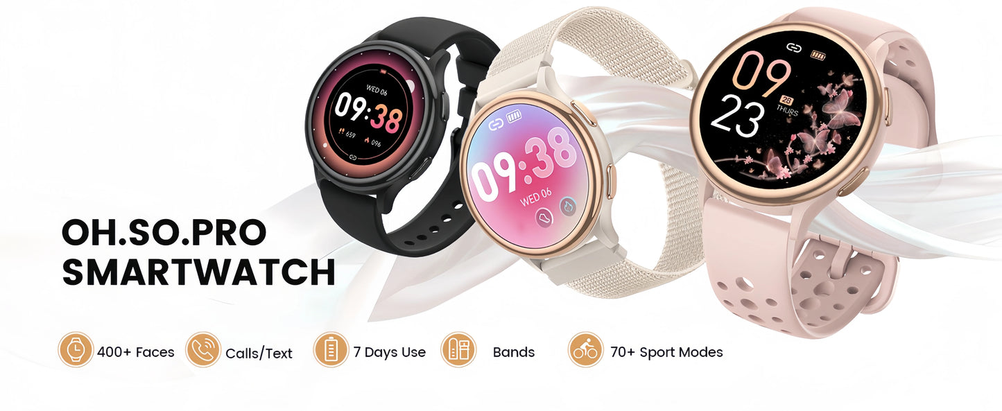 Smart Watches for Women [400+Watch Faces/Calls/Female Health/1.27" Fitness Tracker Smartwatch for iPhone ＆ Android