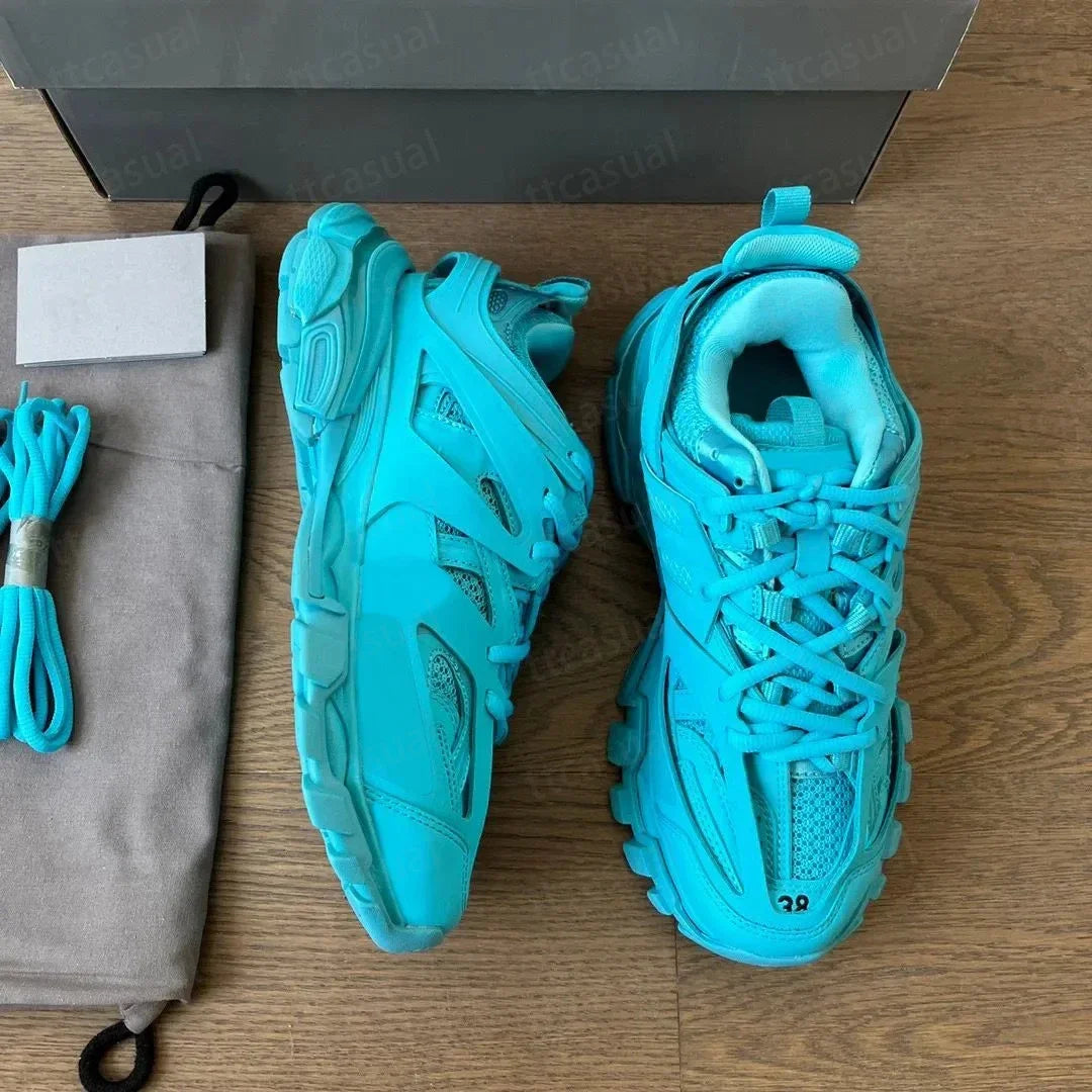 Designer Tracks 3 3.0 Men Casual Shoes Paris Triples White/Black Pink Grey Beige Sneakers Brand 18s