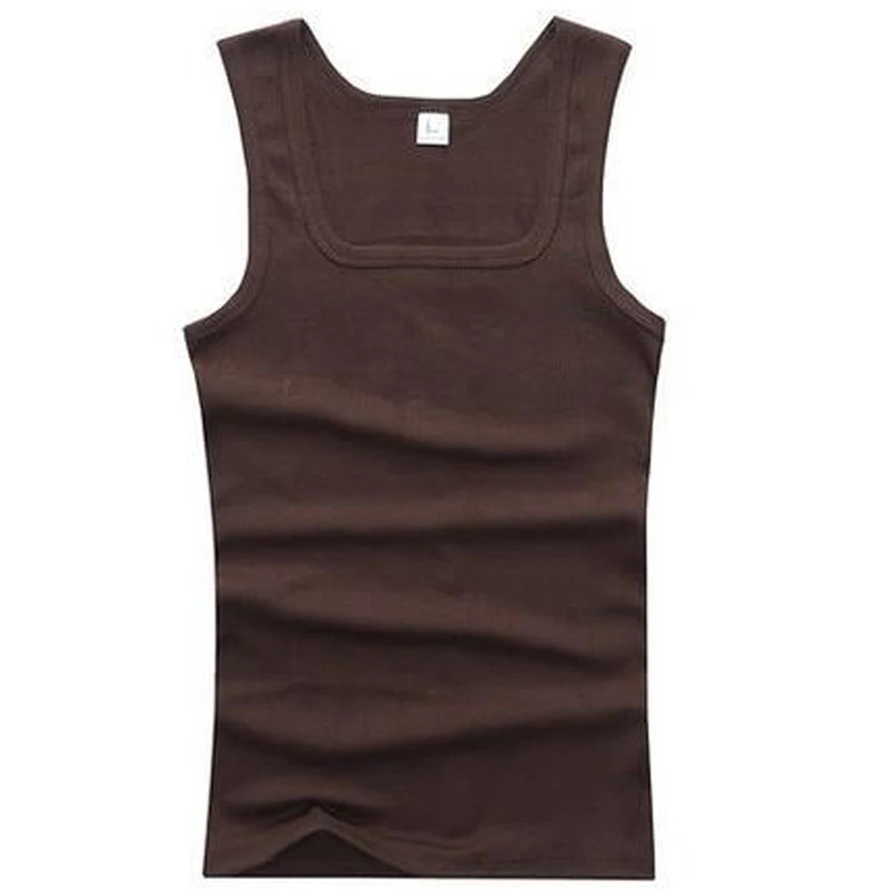 HOT Summer Male clothes Women Basic Elastic Tank Tops/100% Pure Cotton Sleeveless Fitness T-shirt Elastic Bodybuilding Vest