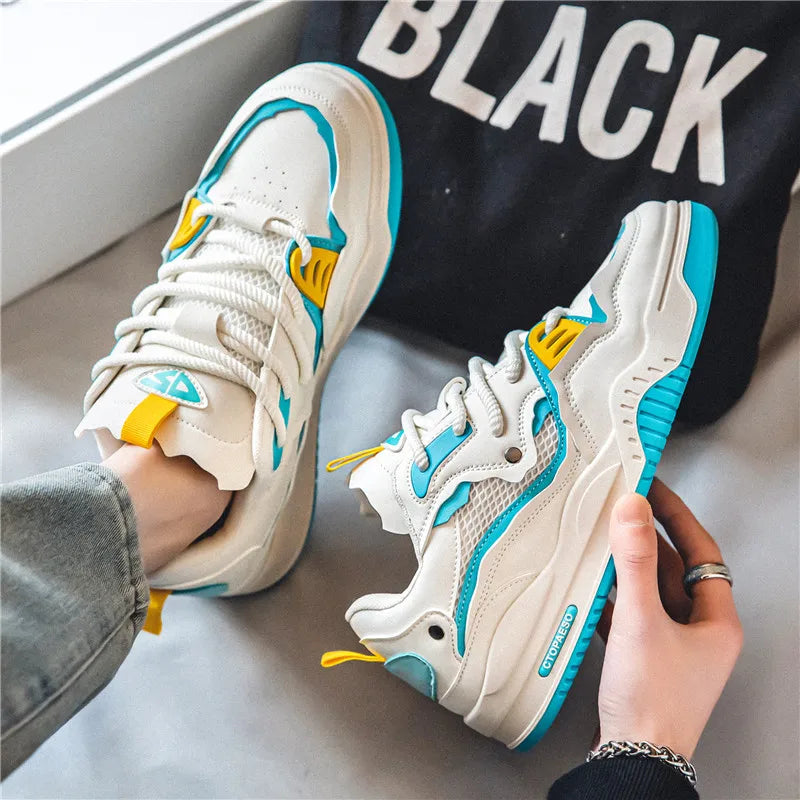 Men's shoes four seasons of the new style students/retro platform leisure sports shoes