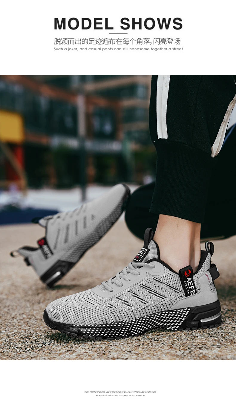 New Men Running Shoes Breathable Outdoor Sports Shoes/Lightweight Sneakers for Men Comfortable Athletic Training Footwear