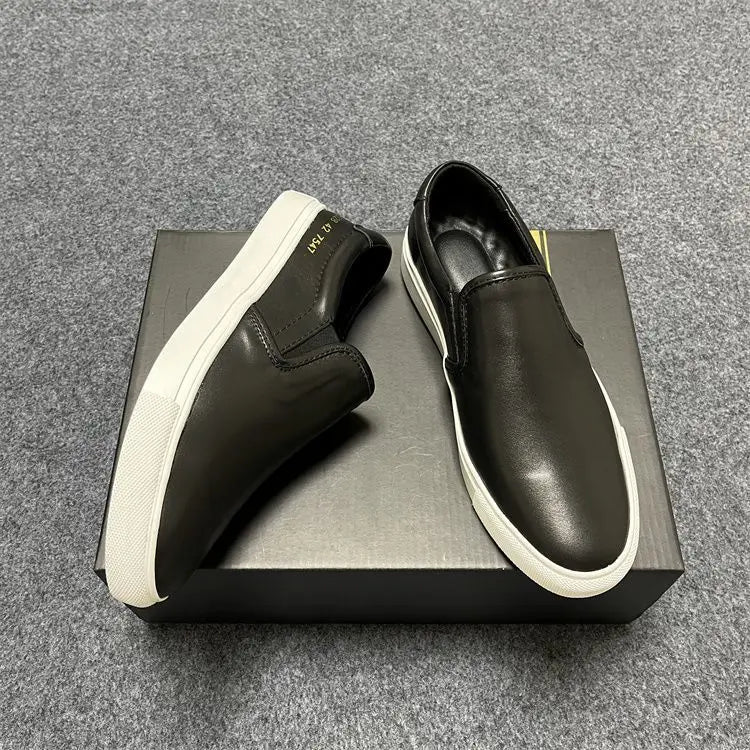 Men's COM Design Commute Casual Shoes Genuine Suede/Slip On Loafers Flat Sole Versatile Everyday Use