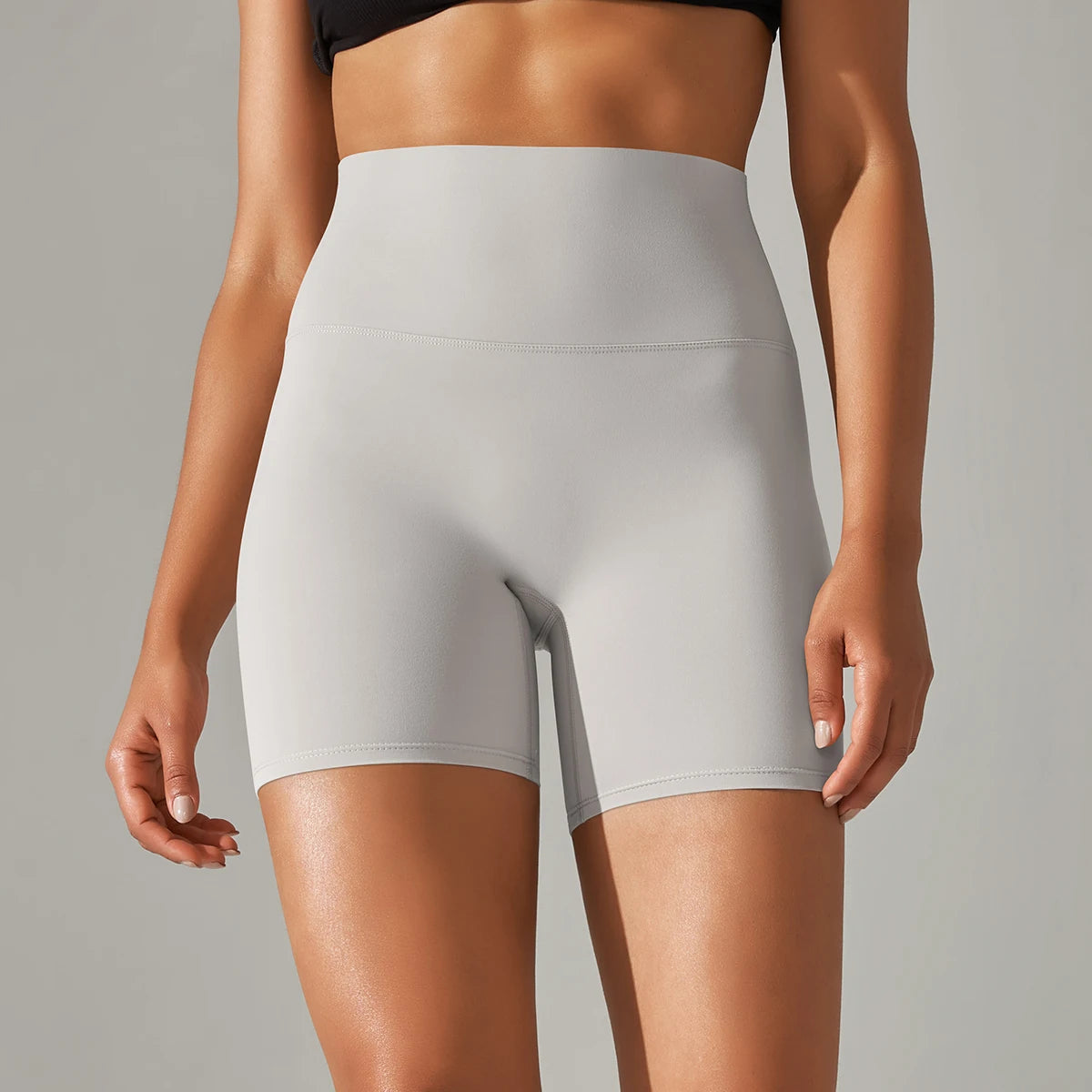Women High Waist Breathable Yoga Fitness Shorts Stretch Sports Leggings/Running Cycling Summer Daily Workout Gym Athletic Shorts