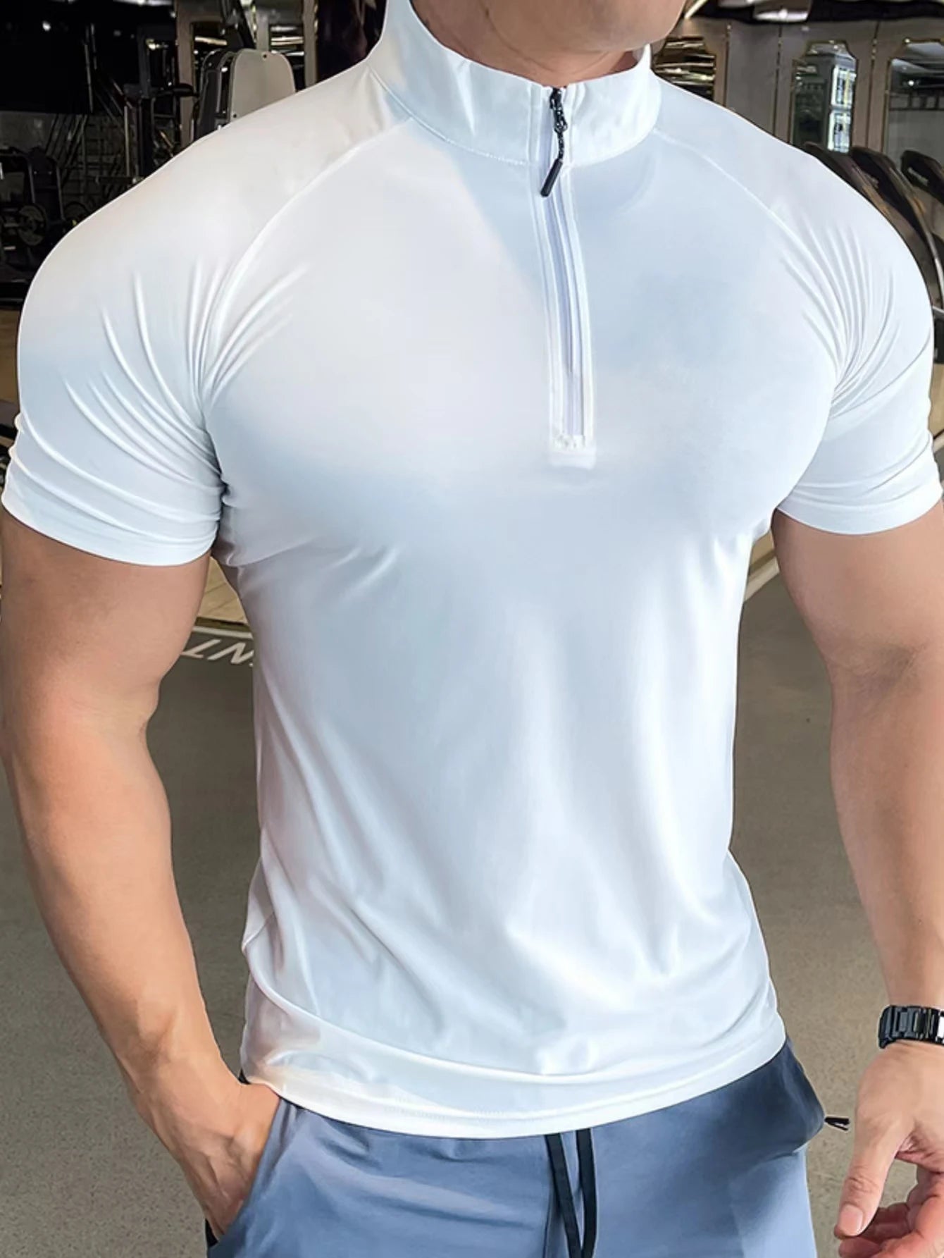 Men's T-shirt A New Fashion Trend For Fitness And Sports/Round-neck T-shirt Simple And Versatile Summer Casual Short-sleeved