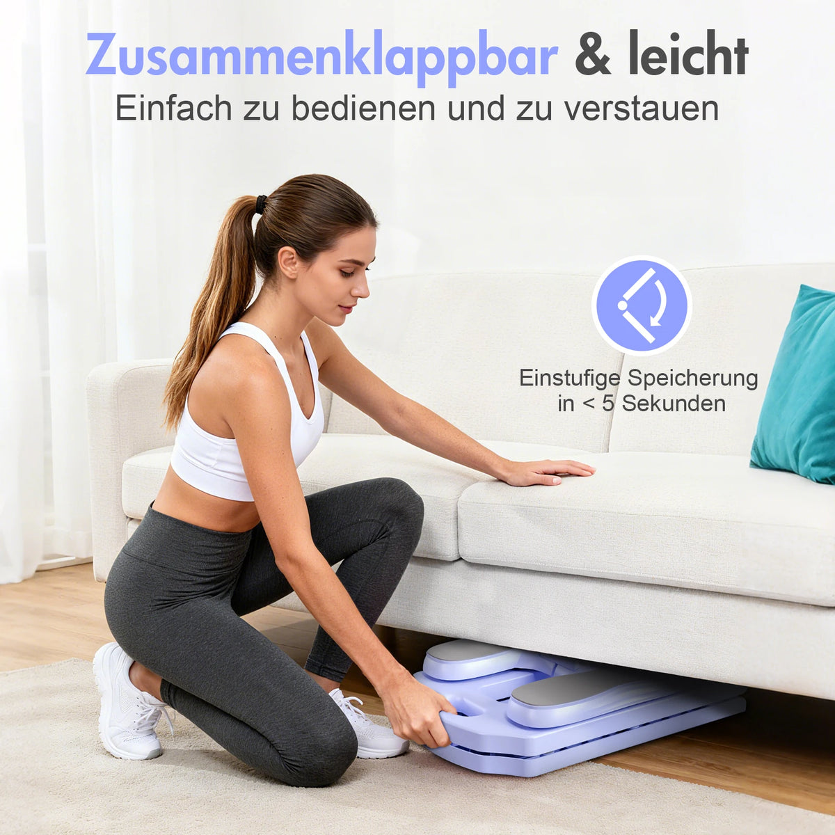 Foldable Pilates Ab Board 5-in-1 Core Training Slab Board/Abdominal Exercise Fitness Equipment Multifunctional