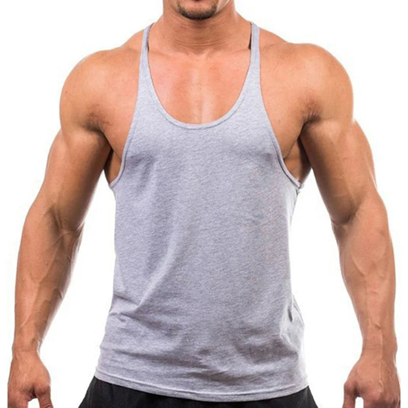 New Bodybuilding Brand Jogger Gym Singlet Training Bodybuilding/Tank Top Vest Shirt Sleeveless Fitness Cotton Shirt For Men