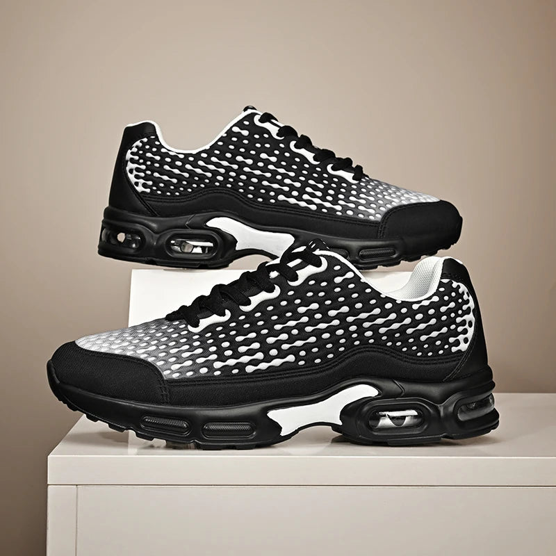 Men's Cushioning Running Shoes EVA Midsole for Shock Absorption/Lightweight & Breathable Mesh Sports Sneakers Gym and Walking