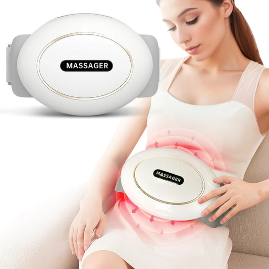 HOMEMASSA Abdominal Massager Electric Stomach Massager/for Flattening Belly Multiple-use for Waist Abdomen Back 3 Modes