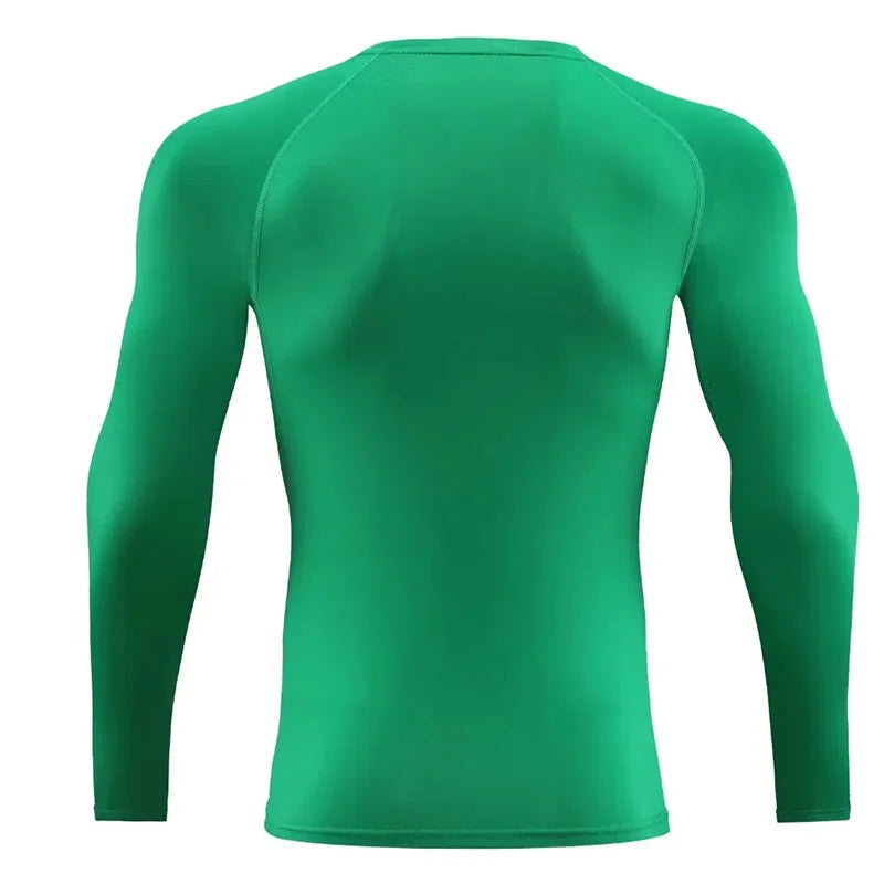 Men Long Sleeve Slim Tops Tees Sportswear Gym Fitness/Compression T-shirt Running Outdoor Jogging Tight Quick Shirt