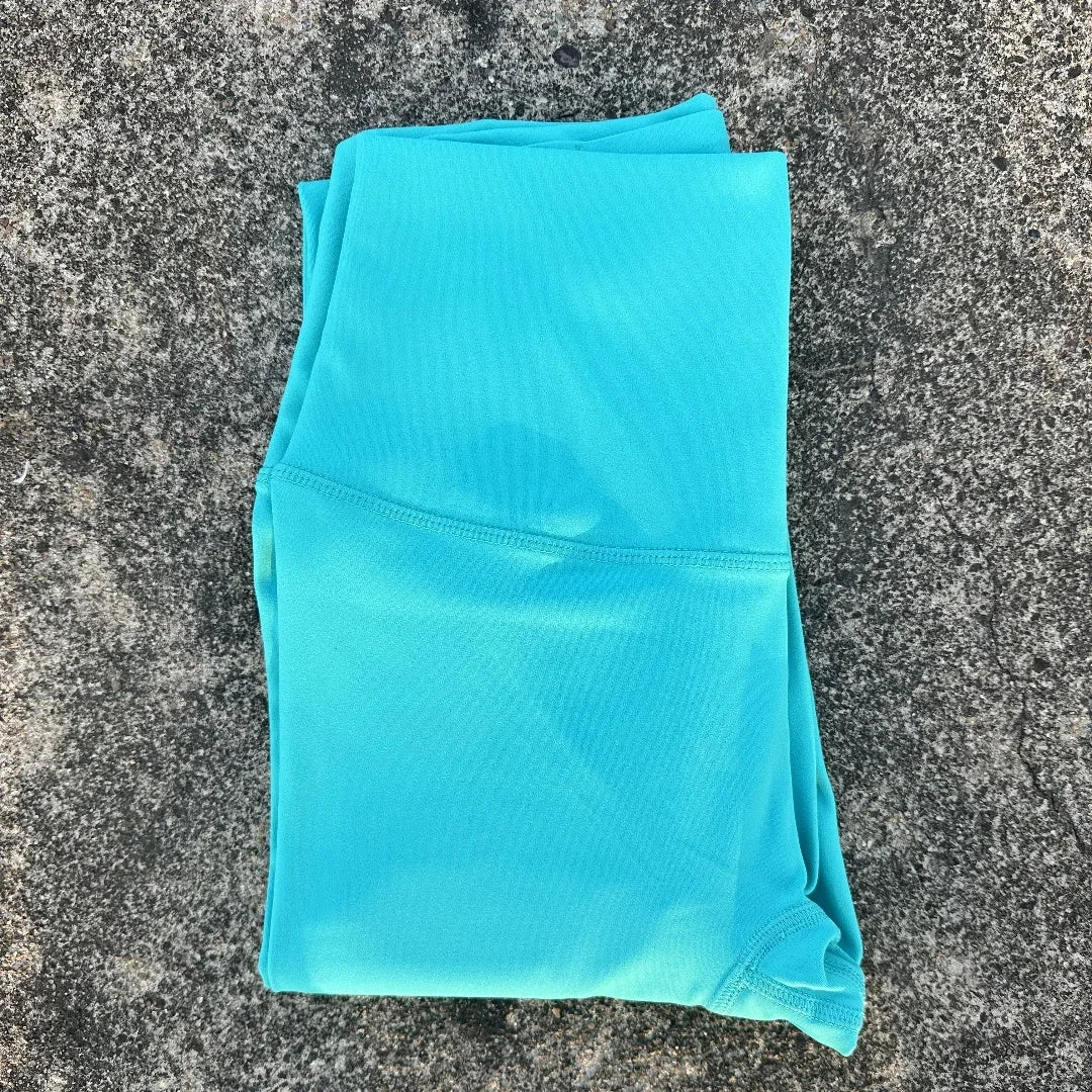 Solid Color Back Waist Pocket High Waist Yoga Legging Women/Sport Cropped Pants Butter Athletic Gym Comprehensive Training Jog