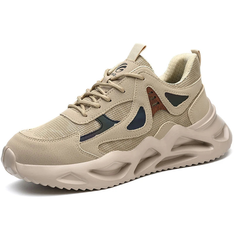 Soft Anti smashing Anti-Puncture Protective Safety Shoes For Men/Work Shoes Lightweight Breathable Work Safety Sneakers
