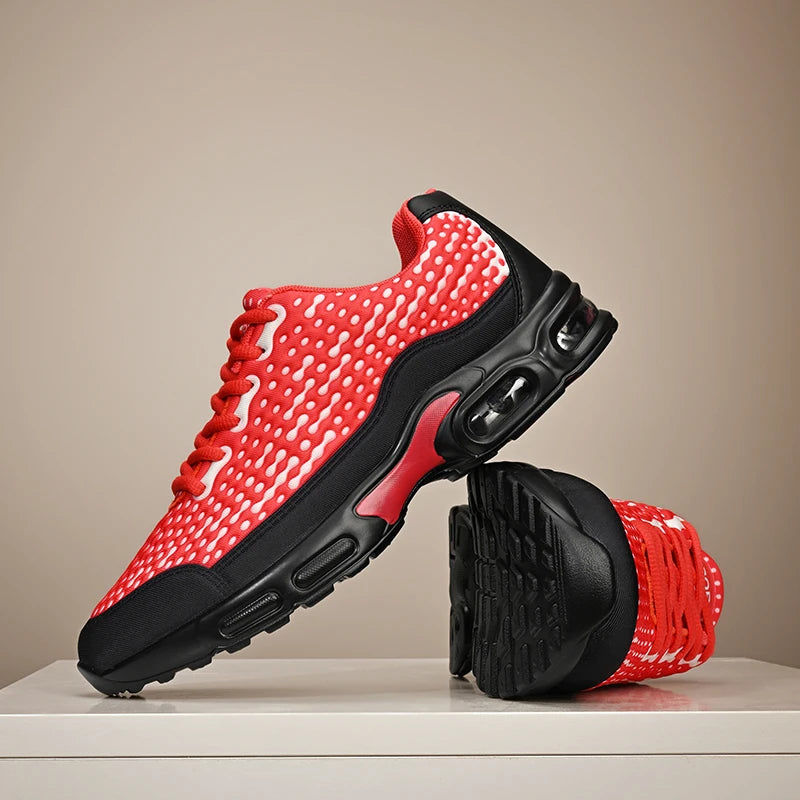 Men's Cushioning Running Shoes EVA Midsole for Shock Absorption/Lightweight & Breathable Mesh Sports Sneakers Gym and Walking