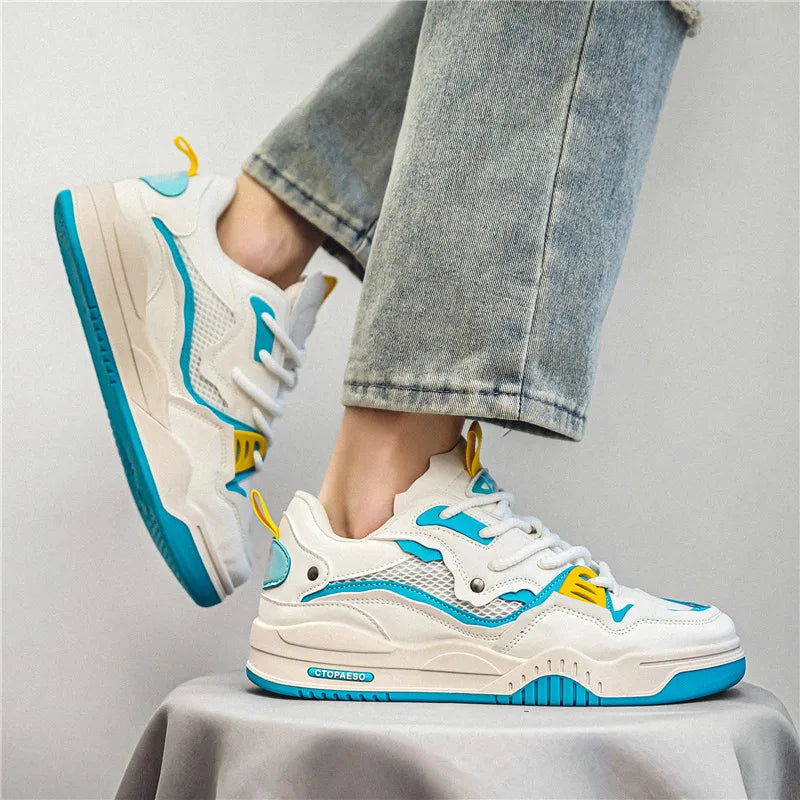 Men's shoes four seasons of the new style students/retro platform leisure sports shoes