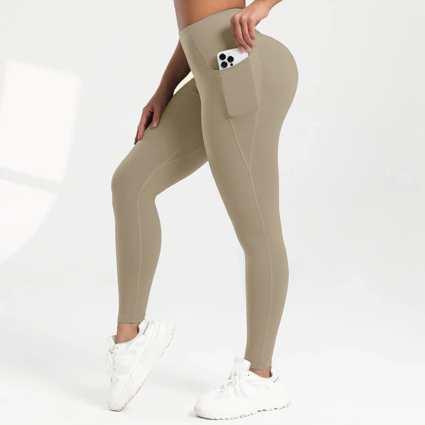 Women Pocket Yoga Leggings Fitness Running High Waist Slim Pants/Push Up Sports Gym Quick Dry Jogging Casual Female Workout Pant