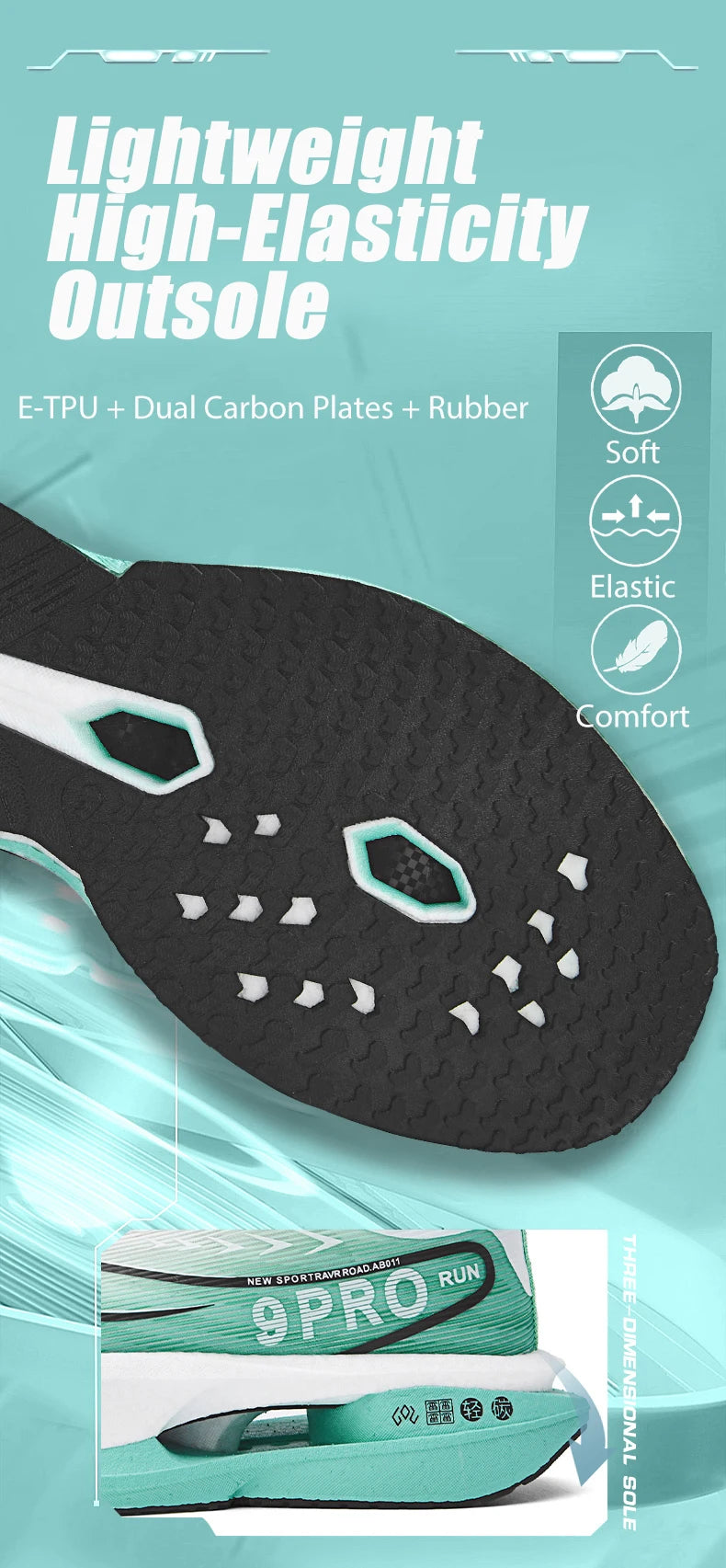 Men Running Shoes Cushion Stable Lightweight Sport Shoes Mesh Breathable/Casual Sneakers Women Non-slip Outdoor Athletic Shoes