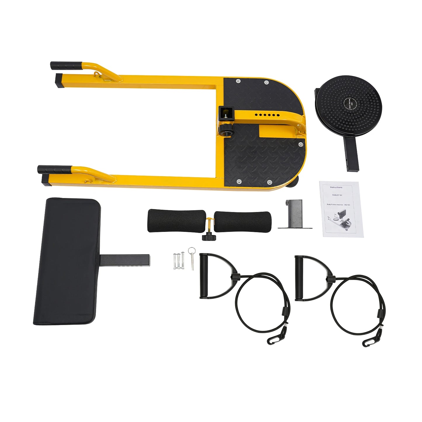 Deep Squat Machine: Adjustable Backrest and Leg Hook/for All Fitness Levels Built with High-Strength Steel for Stability