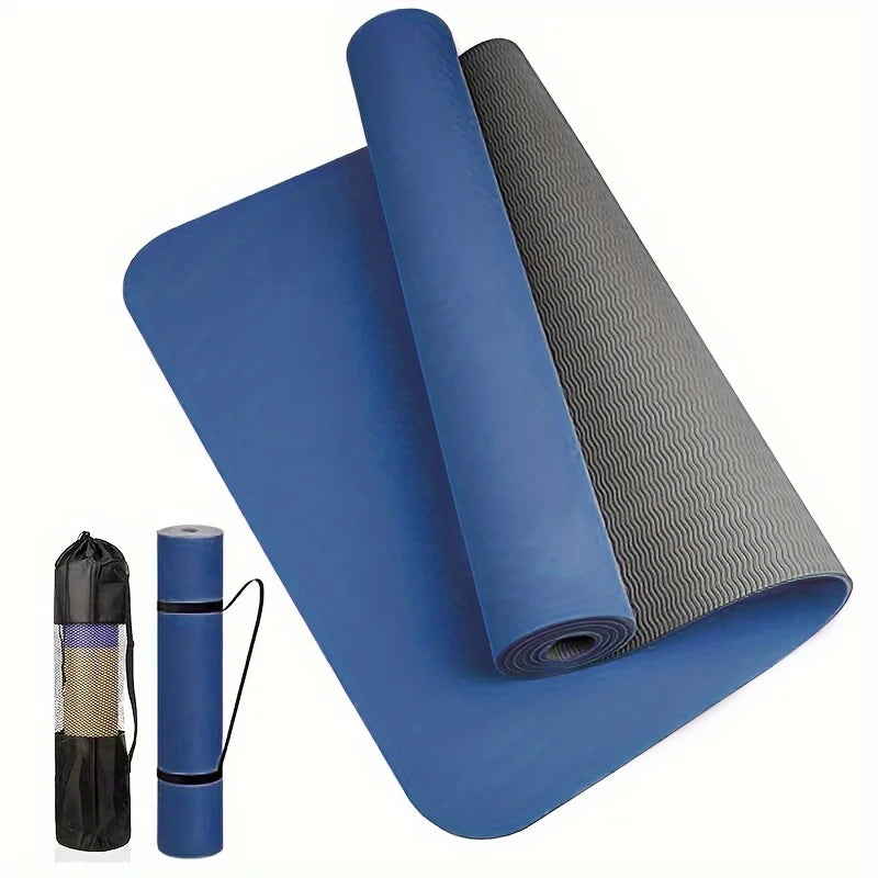 TPE Yoga Mat Non Slip Texture for Pilates Jumping Fitness Men/Women Exercise Pink Green Purple Coffee White Gray Yoga Mat