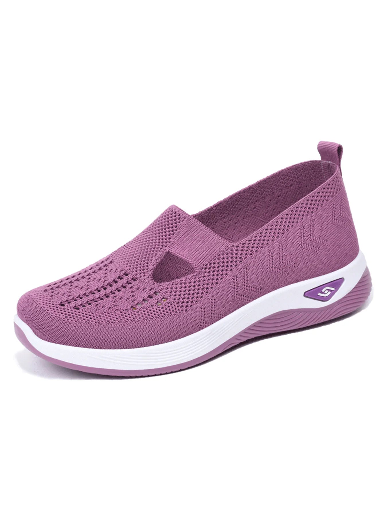 Women's shoes Solid Color Breathable Sneakers casual sneaker/women's summer sneakers Low-top Knitted Casual Shoes Mom Shoes