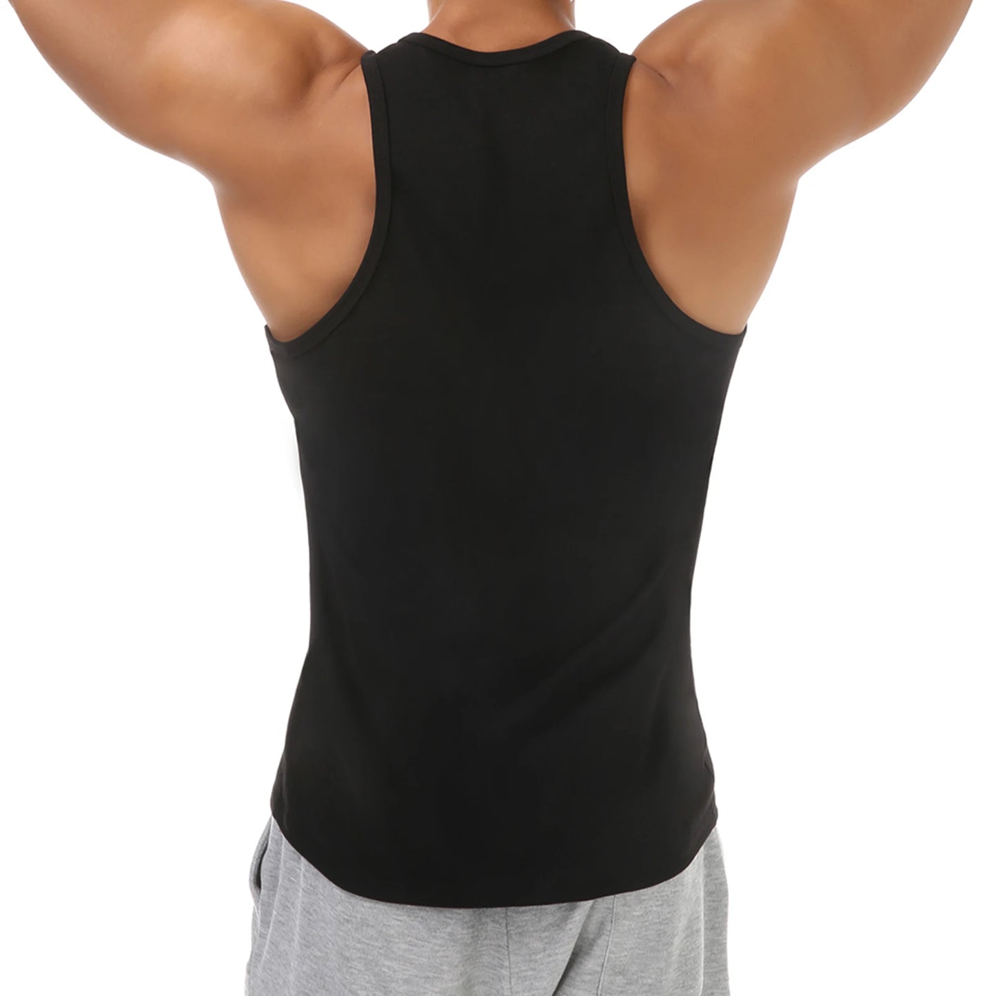 Casual Vest Men's Tank Top Man Deep V-neck Sexy Sleeveless Tops/T-Shirt Muscle Workout Bodybuilding Singlet Dopamine Color